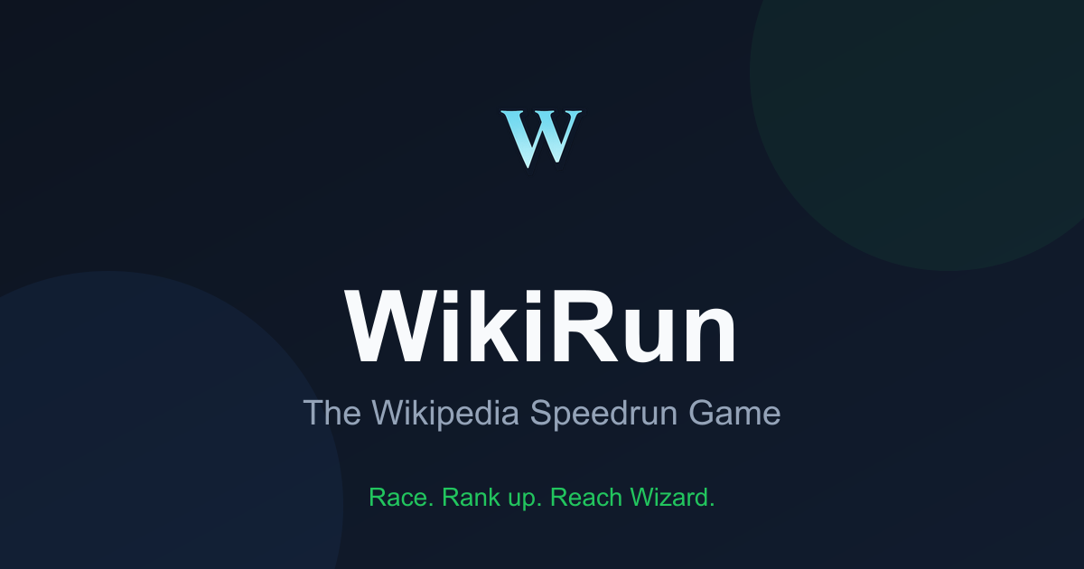 Wikipedia Speedrun Randomizer Wikipedia Speedrun Game - Race Through Wikipedia | WikiRun